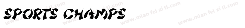 Sports Champs字体转换